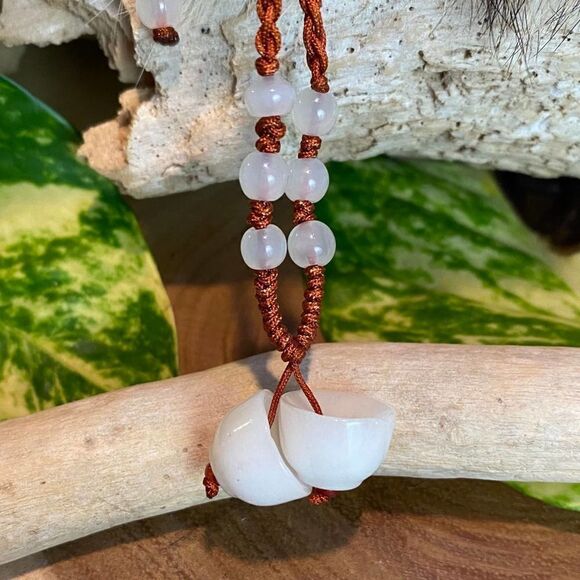 Handmade Adjustable Silk Jade Necklace - Picture 1 of 3